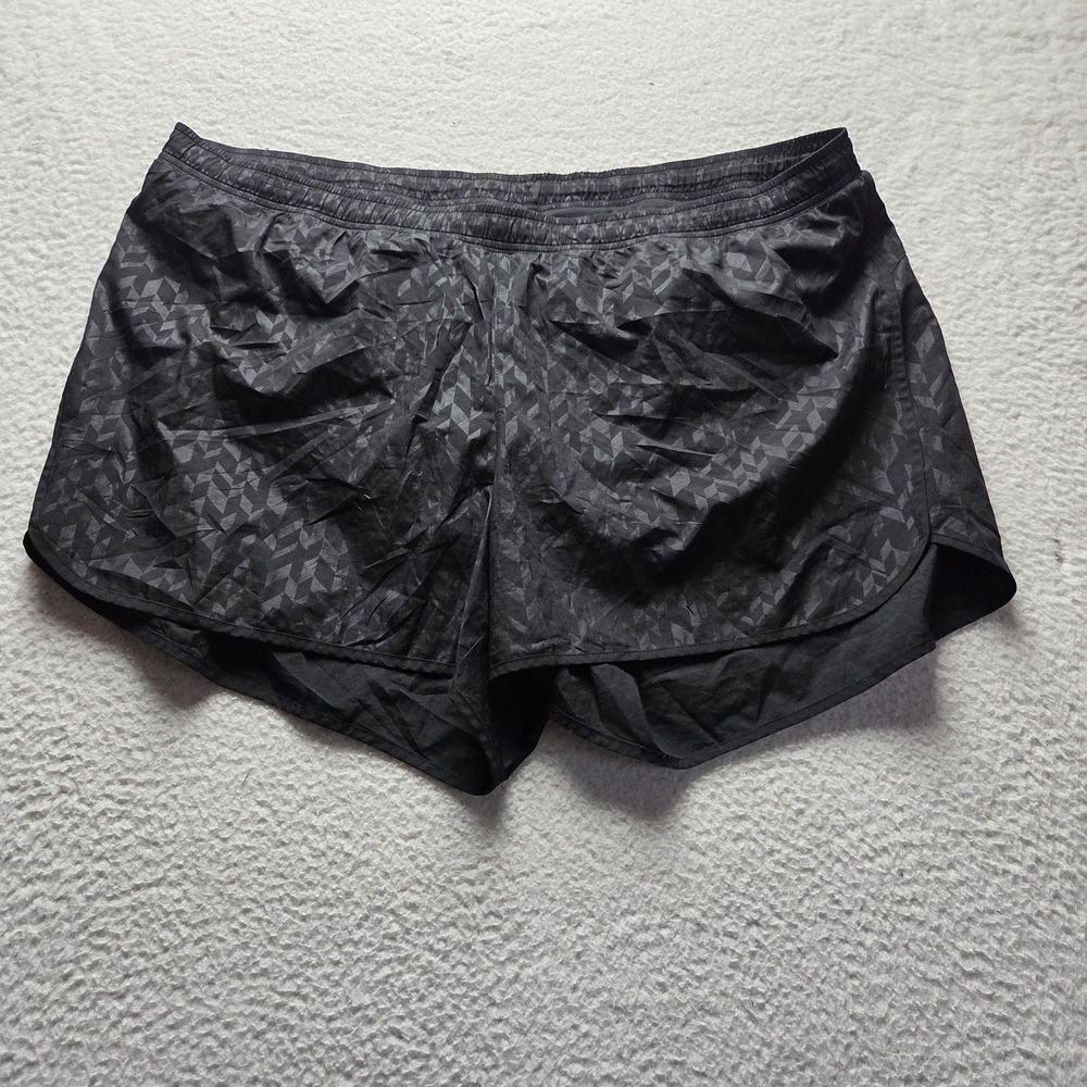Old Navy Active Shorts Mens 2XL Black Geo Print 4 Inseam Running Gym Athletic